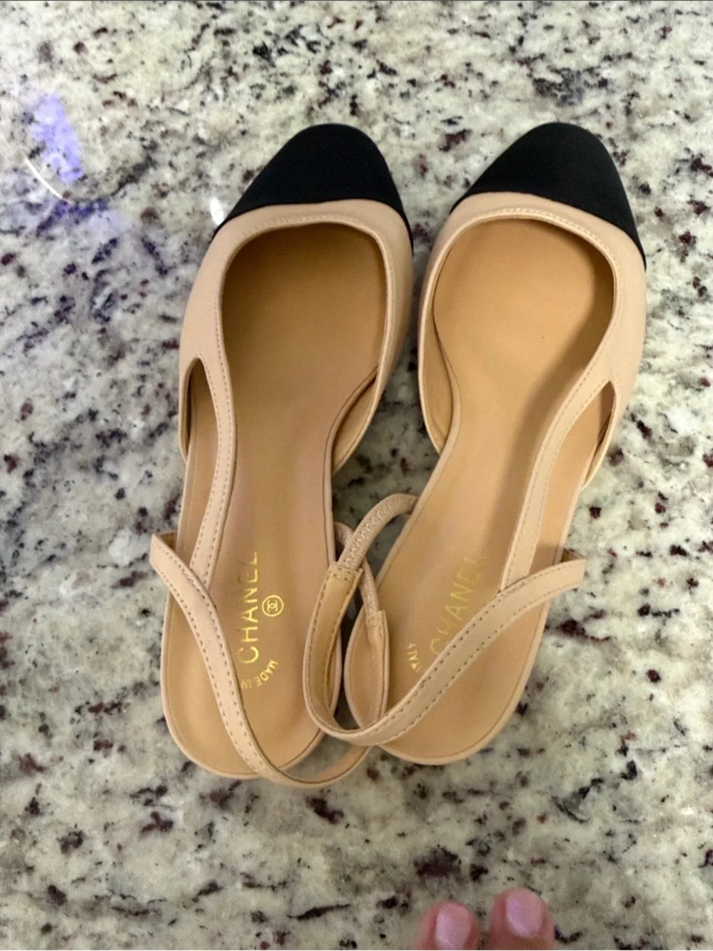 CHANEL slingback flats